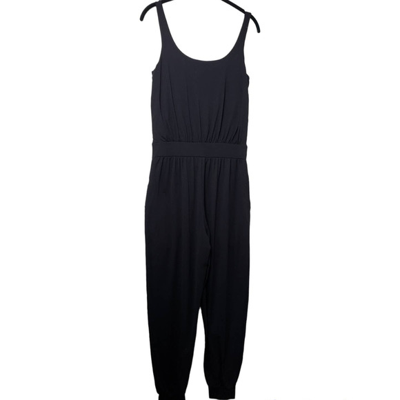 Susana Monaco Black Gathered Jumpsuit - Picture 9 of 10